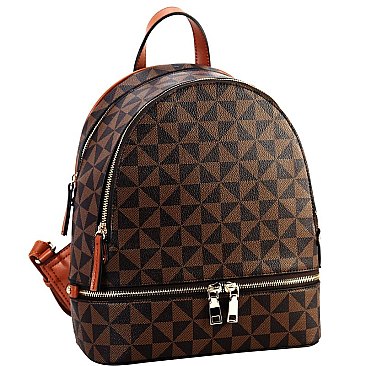 Monogram Fashion Backpack Wallet SET MH-007-7285W