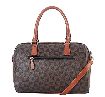 3 IN 1 MONOGRAM SATCHEL CROSS-BODY WITH WALLET SET