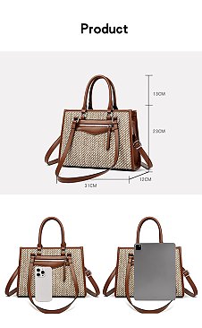 Fabric Tote - Satchel Bag