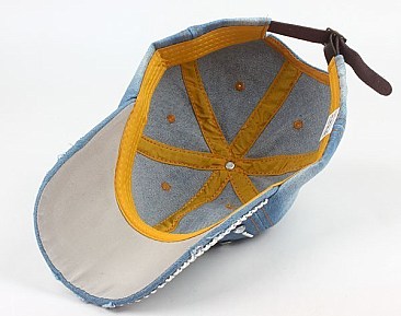 Driping Diamond Rhinestone Denim Cap