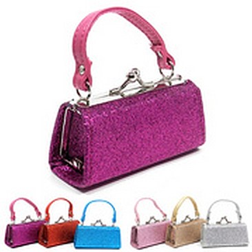 Pack of 12 Colorful Sparkle Coin Purse
