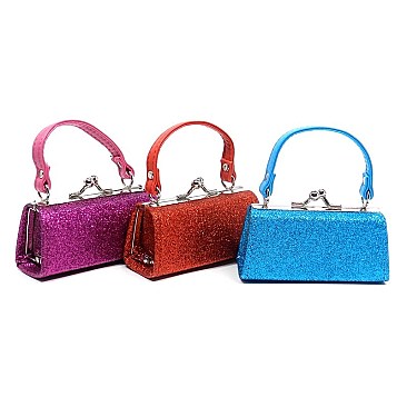 Pack of 12 Colorful Sparkle Coin Purse