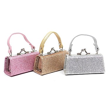 Pack of 12 Colorful Sparkle Coin Purse