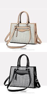 Fabric Tote - Satchel Bag