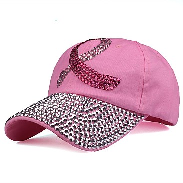 "Pink Ribbon" Symbol Fashion Denim Cap