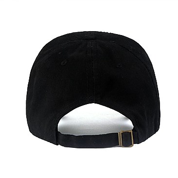 Crystal Cross Embelished Denim Cap