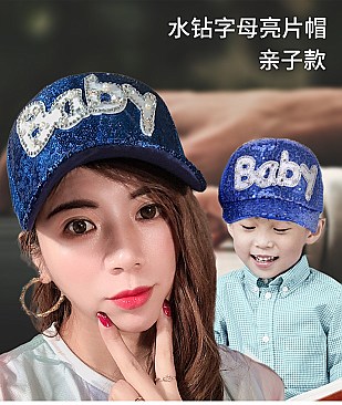 Sequin Mesh Baby Baseball Fashion Cap