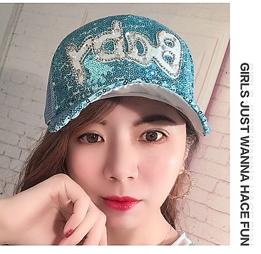 Sequin Mesh Baby Baseball Fashion Cap