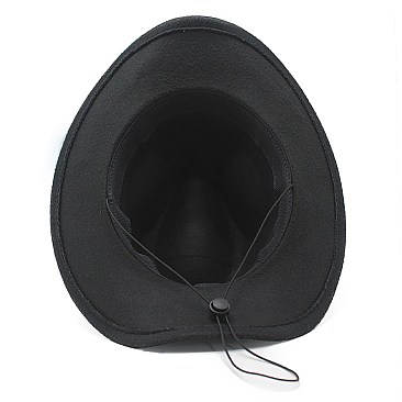 Belt Stone Acented Fedora Hat