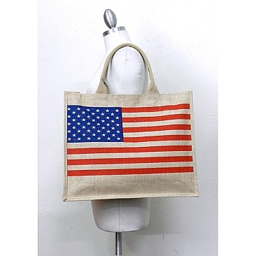 Union Jack Jute Tote