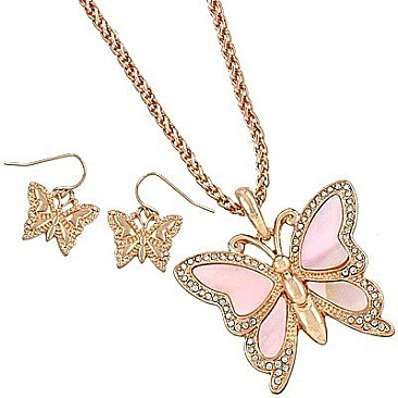 Butterfly Necklace Set