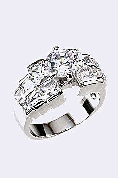 Cubic Zirconia Classic Ring LACW1800