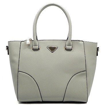 Saffiano Textured Top Handle Satchel