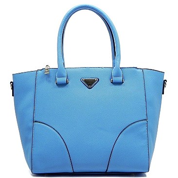 Saffiano Textured Top Handle Satchel