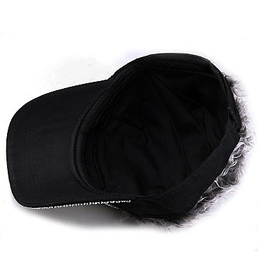 Warm Top Fur U.S.A Stone Cap