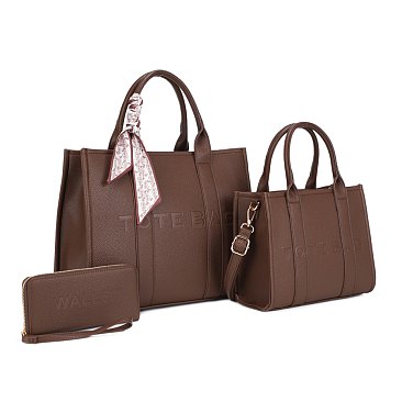 Tote Bag with Wallet Set