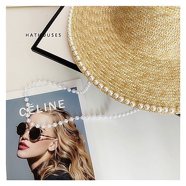 High Quality Pearl Large Brim Straw Hat