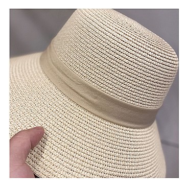 Bow Tie Bucket Straw Hat