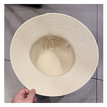 Bow Tie Bucket Straw Hat