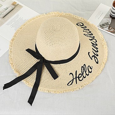 Wide Brim Straw Hat