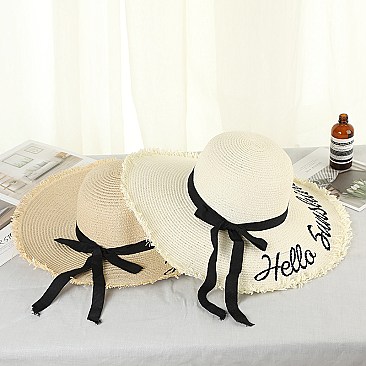 Wide Brim Straw Hat