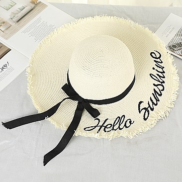 Wide Brim Straw Hat