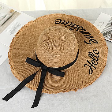 Wide Brim Straw Hat