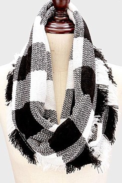 PACK OF 12PCS ASSORTED PLAID SCARVES