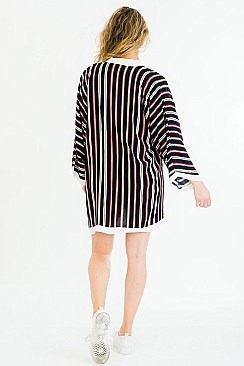 PACK OF 6 Comfy Striped Pattern Kimono