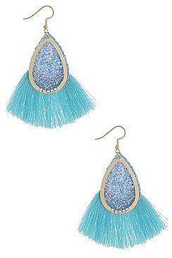 Pack of 12 (pieces) Assorted Tassel Dangle Earring FMERG8620