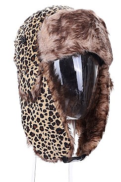 PACK OF 12PCS ASSORTED LEOPARD FUR HAT