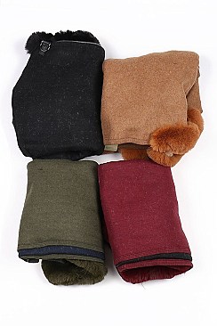 Fashionable Soft Fur Poncho FM-AV294