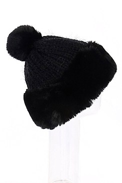 Stylish Chunky Soft Fur Beanie