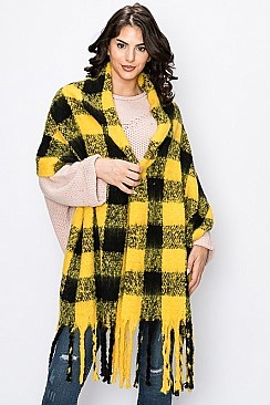 Stylish Plaid Pattern Scarf