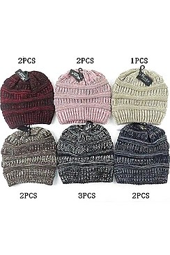 Stylish Messy Bun Ponytail Beanie FM-HT7751