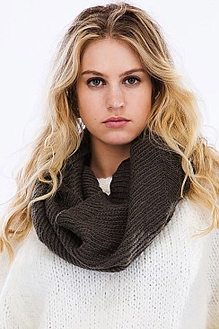 Pack of 12 (pieces) Assorted Infinity Knitted Scarves FM-WISF209
