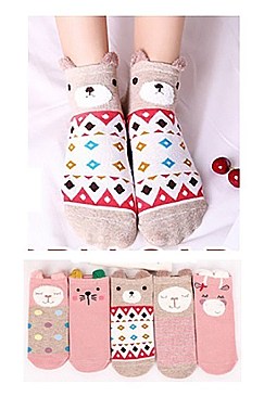 Pack of (12 Pieces) Assorted Animal Designed Socks FM-SC8170