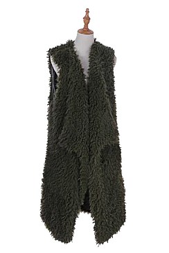 Fashionable Soft Fur Vest FM-AO6047