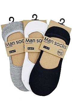 Pack of (12 Pieces) Assorted Mens No Show Socks FM-CSK6252