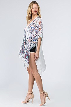 Stylish Tribal Print Kimono FM-AV326
