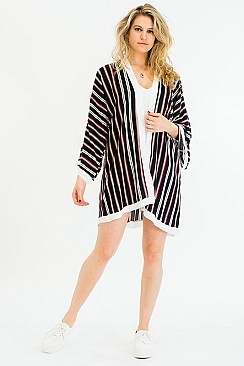 PACK OF 6 Comfy Striped Pattern Kimono