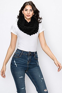 Knit Net Infinity Scarf