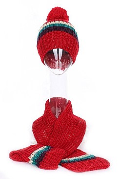 Pack of 12 (pieces) Assorted Beanie and Scarf Sets FM-ST106