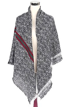 Multi Tone Striped Oversized Blanket Scarf FM-AS221