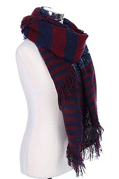 Pack of 12 (pieces) Assorted American Flag Fringe Scarves FM-JSC8006