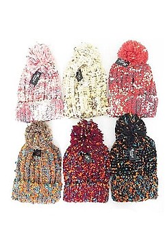 COMFY Pom Pom Crochet Beanies FM-HT508