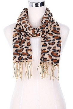 PACK OF 12PCS ASSORTED LEOPARD SCARVES