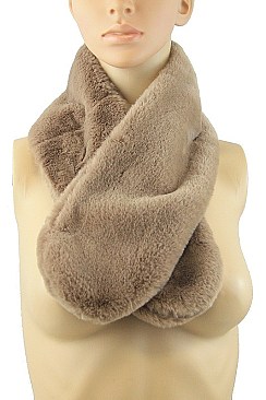 pack of 12 pieces Fashionable Soft Fur Scarves FM-CS6269