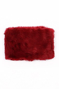 Pack of (12 pieces) FAUX FUR CUDDLE CLUTCH FM-MBG0072C