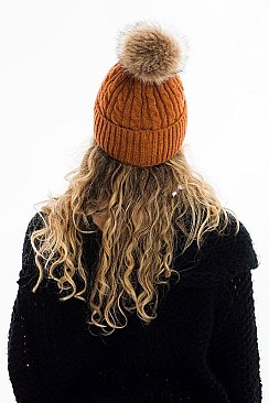 A DOZEN POMPOM CROCHET BEANIES